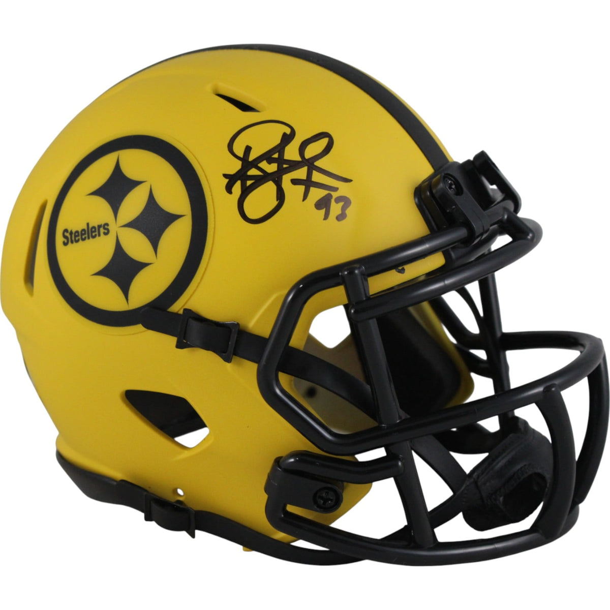 Troy Polamalu Signed Pittsburgh Steelers Rave Mini Helmet – Beckett Authenticated-Powers Sports Memorabilia