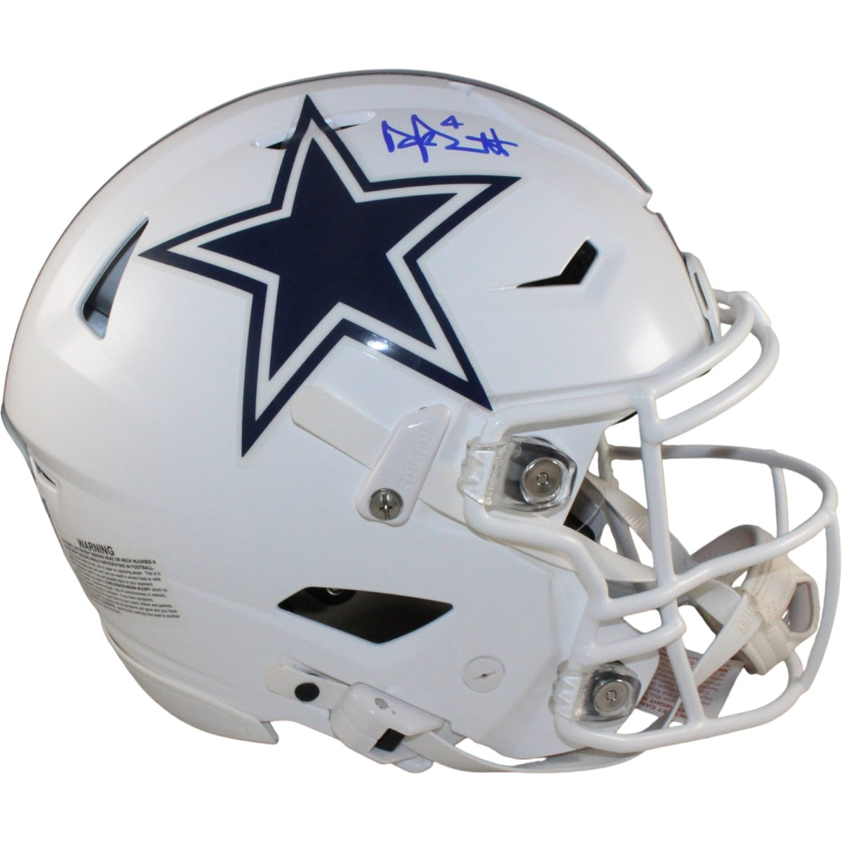 Dak Prescott Signed Dallas Cowboys SpeedFlex 22 Alt Helmet – Beckett Authenticated-Powers Sports Memorabilia