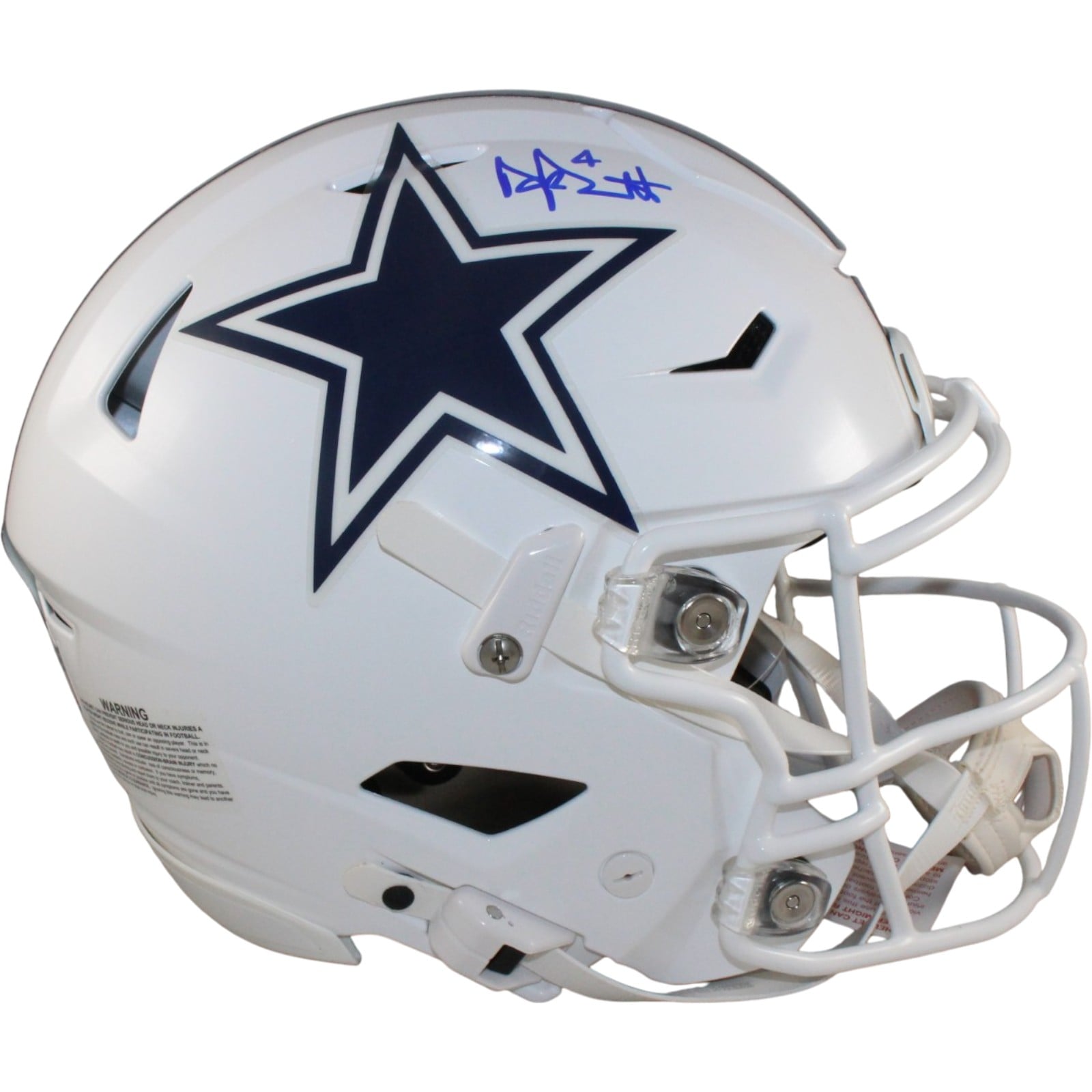 Dak Prescott Signed Dallas Cowboys SpeedFlex 22 Alt Helmet – Beckett Authenticated-Powers Sports Memorabilia
