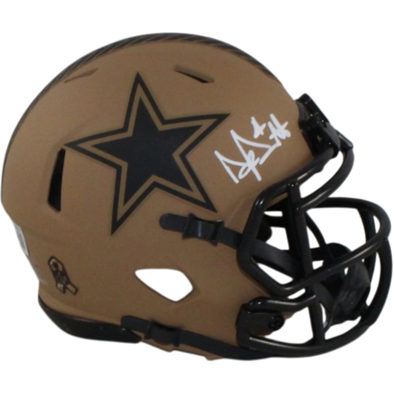 Dak Prescott Signed Dallas Cowboys 23 STS Mini Helmet – Beckett Authenticated-Powers Sports Memorabilia