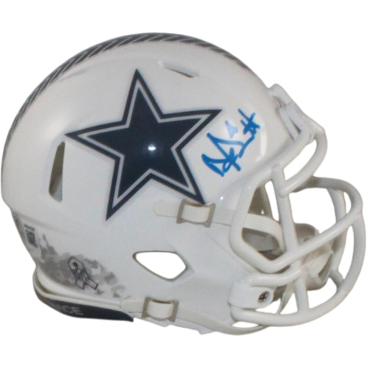 Dak Prescott Signed Dallas Cowboys 24 STS Mini Helmet – Beckett Authenticated-Powers Sports Memorabilia