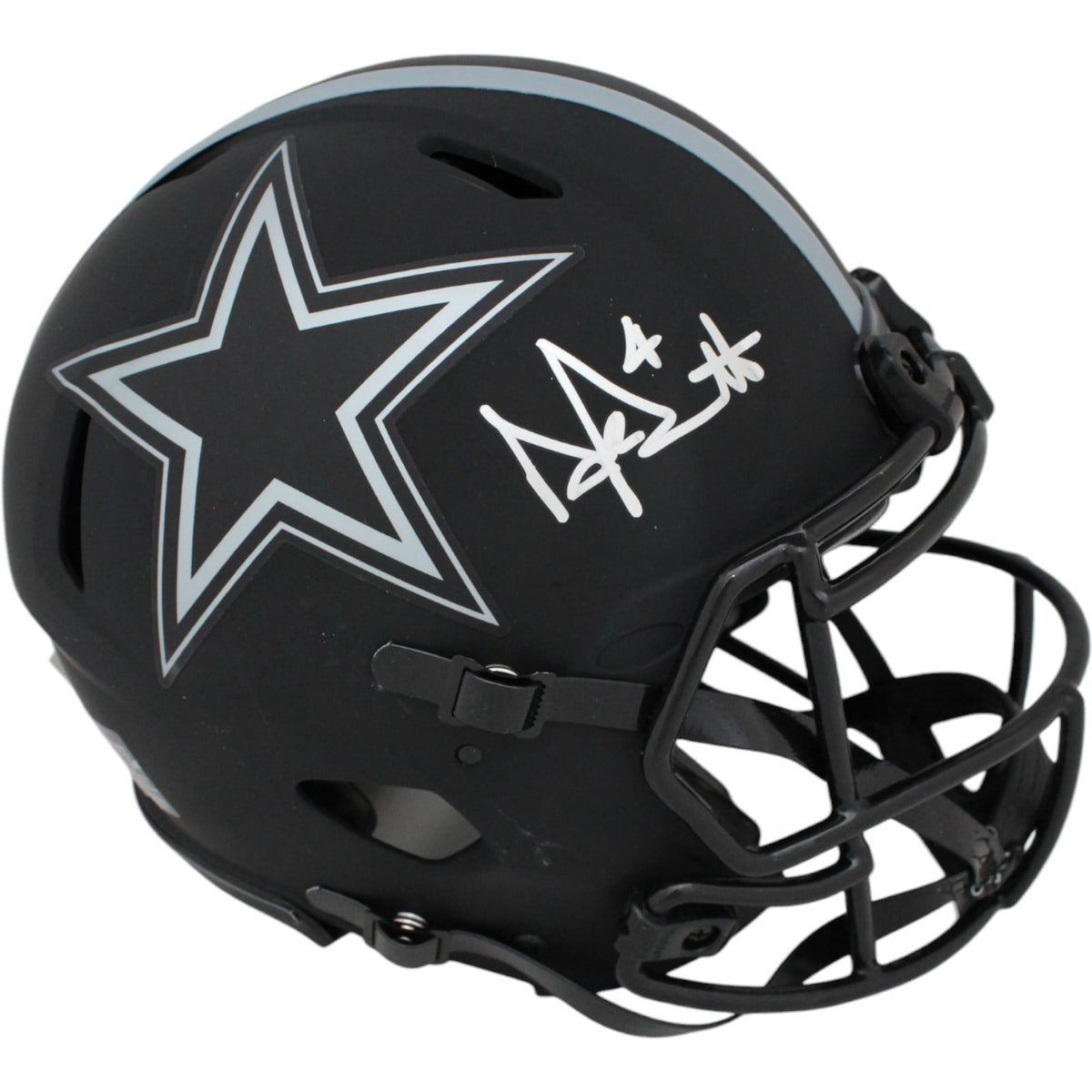 Dak Prescott Signed Dallas Cowboys Authentic Eclipse Helmet – Beckett Authenticated-Powers Sports Memorabilia