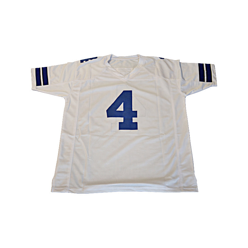 Dak Prescott Dallas Cowboys Signed Pro Style White Jersey (Beckett Auth)-Powers Sports Memorabilia