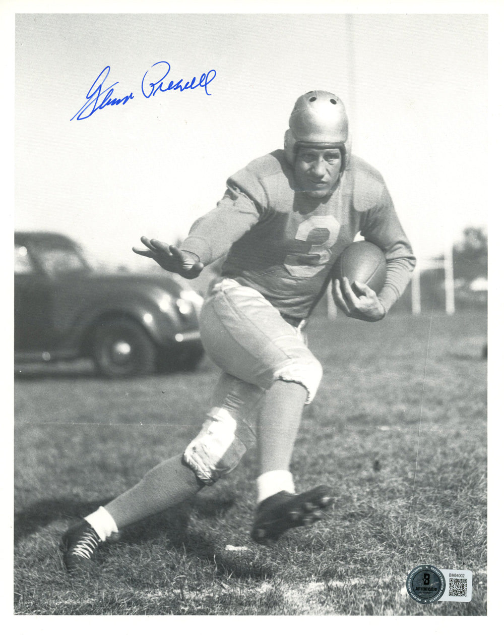 Glenn Presnell Detroit Lions Signed 8x10 Photo - Beckett Beckett-Powers Sports Memorabilia