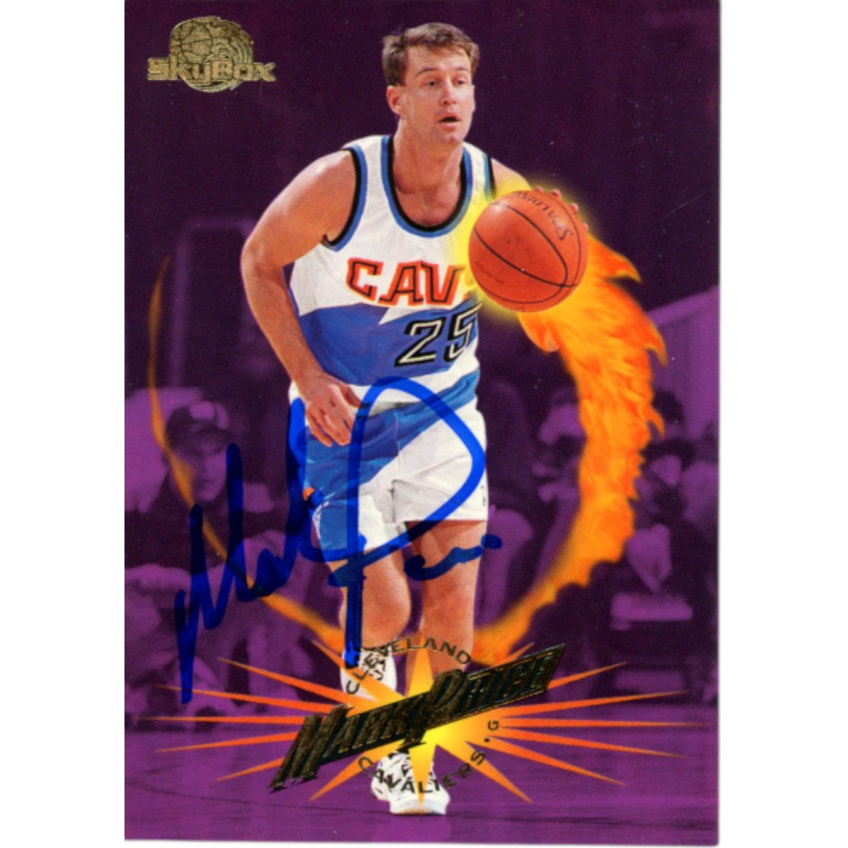 Mark Price Cleveland Cavaliers Signed Card - Upper Deck 95-96 Skybox #22 Beckett Beckett-Powers Sports Memorabilia
