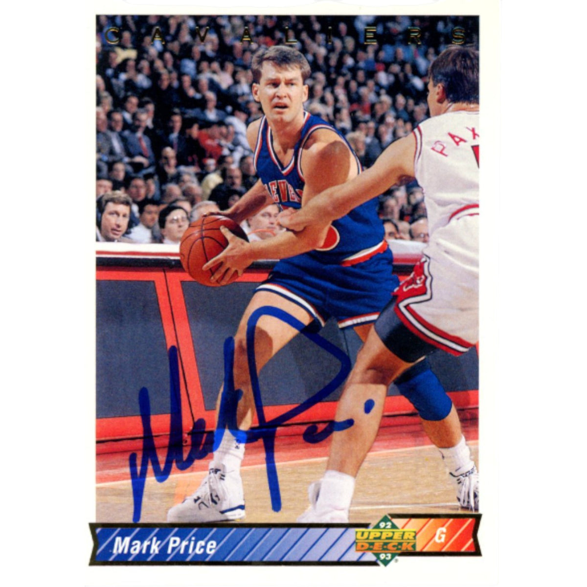 Mark Price Cleveland Cavaliers Signed Card - Upper Deck 92-93 #234 Beckett Beckett-Powers Sports Memorabilia