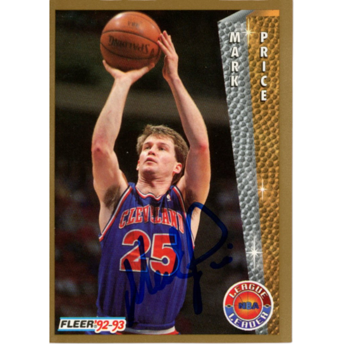 Mark Price Cleveland Cavaliers Signed Card - Fleer 92-93 #242 Beckett Beckett-Powers Sports Memorabilia