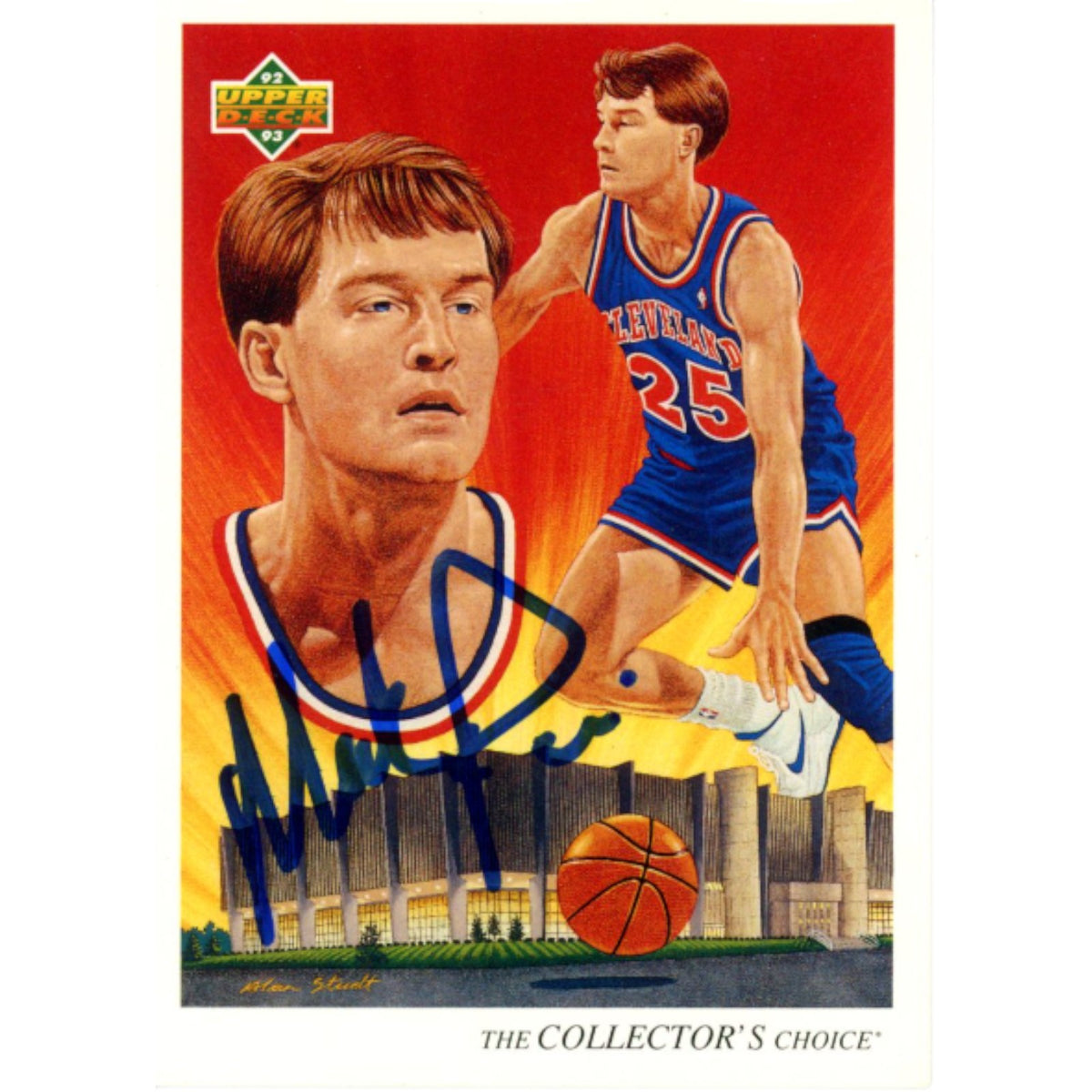 Mark Price Cleveland Cavaliers Signed Card - Upper Deck 92-93 #38 Beckett Beckett-Powers Sports Memorabilia