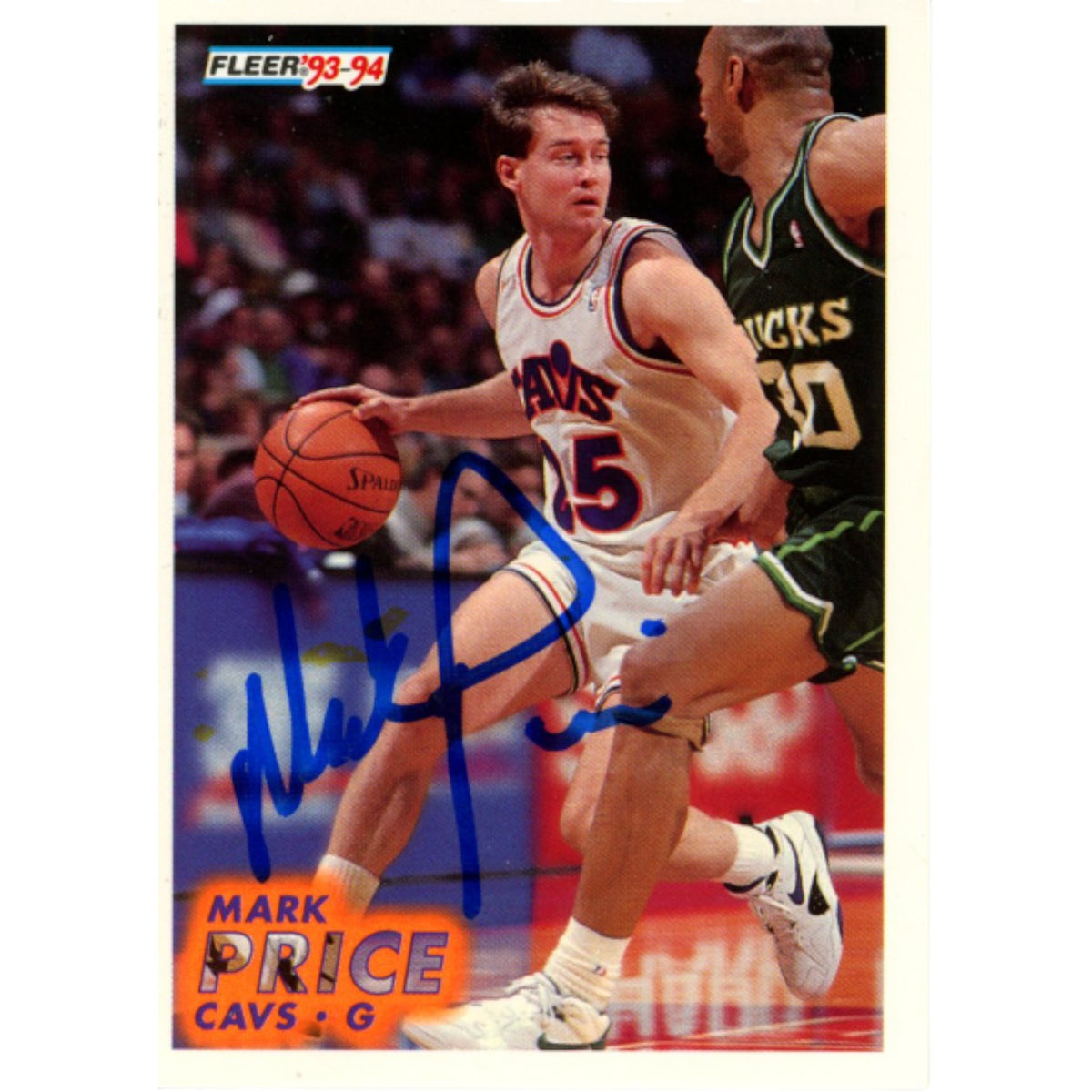 Mark Price Cleveland Cavaliers Signed Card - Fleer 93-94 #39 Beckett Beckett-Powers Sports Memorabilia