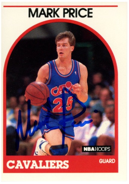 Mark Price Cleveland Cavaliers Signed Card - 1989-1990 Hoops #160 Beckett Beckett-Powers Sports Memorabilia