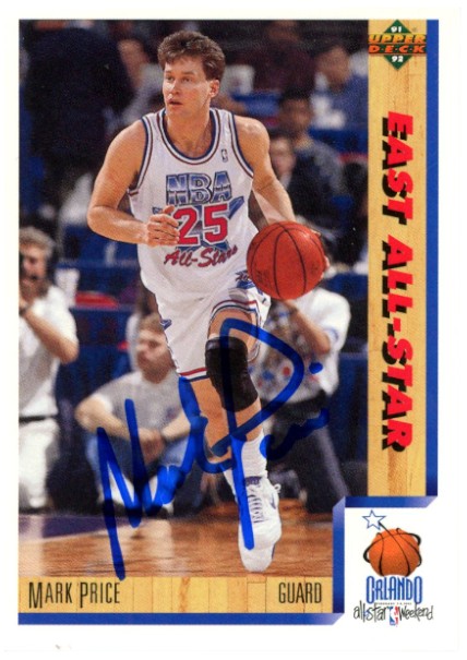 Mark Price Cleveland Cavaliers Signed Card - 91-92 Upper Deck #460 Beckett Beckett-Powers Sports Memorabilia