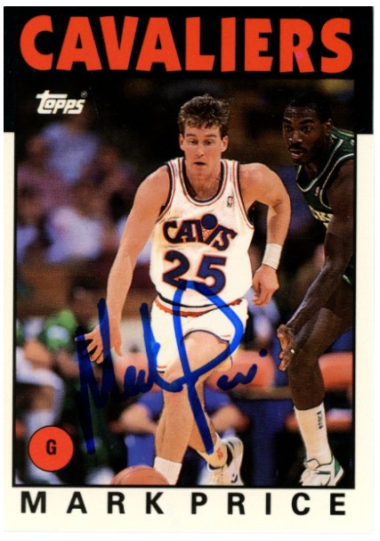 Mark Price Cleveland Cavaliers Signed Card - 1992-1993 Topps Archives #85 Beckett Beckett-Powers Sports Memorabilia