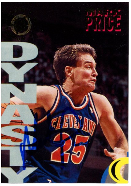 Mark Price Cleveland Cavaliers Signed Card - 94-95 Topps Stadium Club #1A Beckett Beckett-Powers Sports Memorabilia