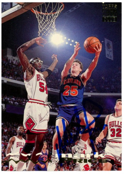 Mark Price Cleveland Cavaliers Signed Card - 1993-1994 Stadium Club #340 Beckett Beckett-Powers Sports Memorabilia