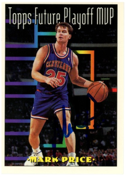Mark Price Cleveland Cavaliers Signed Card - 93-94 Topps MVP #203 Beckett Beckett-Powers Sports Memorabilia