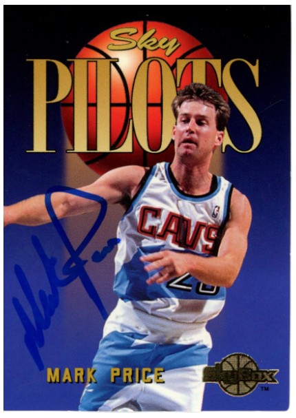 Mark Price Cleveland Cavaliers Signed Card - 1994-1995 Skybox #345 Beckett Beckett-Powers Sports Memorabilia