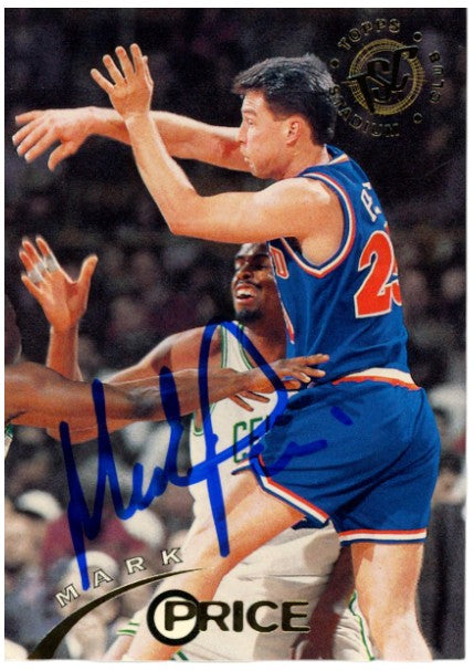 Mark Price Cleveland Cavaliers Signed Card - 94-95 Topps Stadium Club #124 Beckett Beckett-Powers Sports Memorabilia