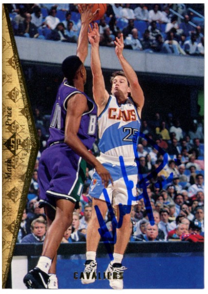 Mark Price Cleveland Cavaliers Signed Card - 1994-1995 SP #51 Beckett Beckett-Powers Sports Memorabilia