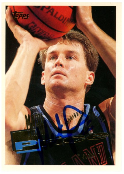 Mark Price Cleveland Cavaliers Signed Card - 95-96 Topps Powers #286 Beckett Beckett-Powers Sports Memorabilia