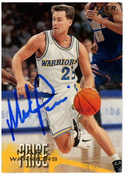 Mark Price Golden State Warriors Signed Card - 1996 Fleer #218 Beckett Witness Beckett-Powers Sports Memorabilia