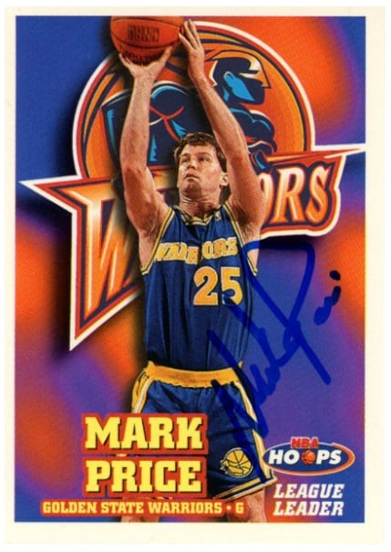 Mark Price Golden State Warriors Signed Card - 97-98 Hoops #8 Beckett Beckett-Powers Sports Memorabilia