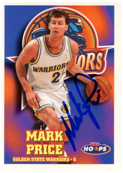 Mark Price Golden State Warriors Signed Card - 97-98 Hoops #55 Beckett Beckett-Powers Sports Memorabilia