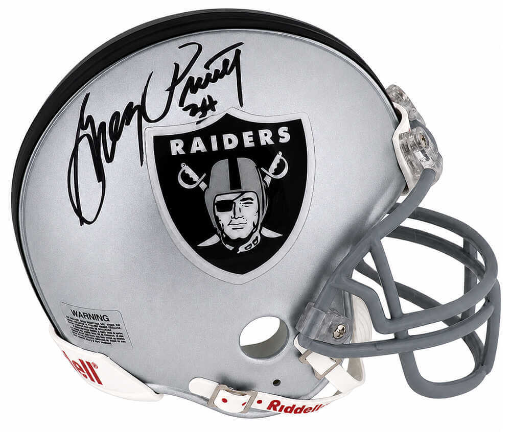 Greg Pruitt Autographed Raiders Riddell (VSR4) Mini Helmet-Powers Sports Memorabilia