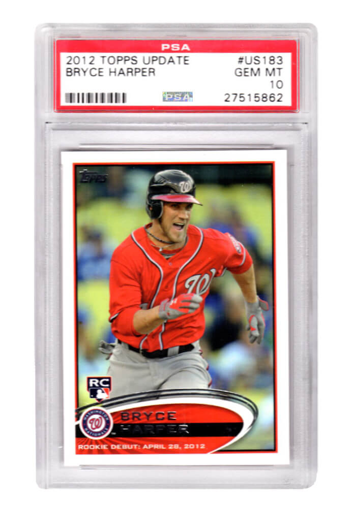 Bryce Harper (Washington Nationals) 2012 Topps Update Baseball #US183 RC Rookie Card - PSA 10 GEM MINT (Silver Label)-Powers Sports Memorabilia