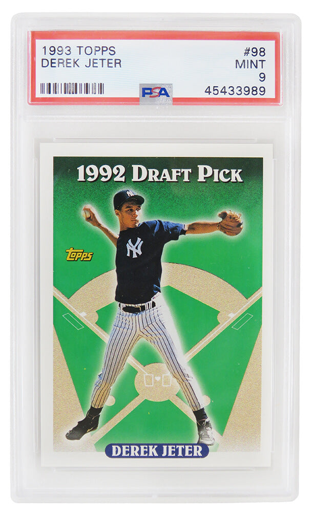 Derek Jeter New York Yankees 1993 Topps Baseball #98 Rookie Card PSA 9 MINT-Powers Sports Memorabilia