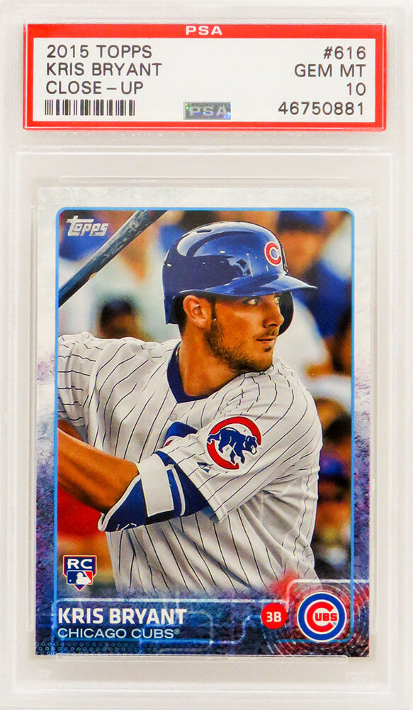 Kris Bryant (Chicago Cubs) 2015 Topps Close-Up Baseball #616 RC Rookie Card - PSA 10 GEM MINT-Powers Sports Memorabilia
