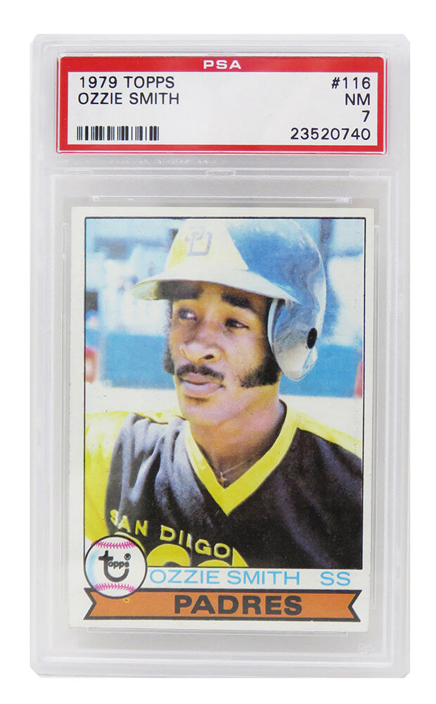 Ozzie Smith (San Diego Padres) 1979 Topps Baseball RC Rookie Card #116 PSA 7 NM (A)-Powers Sports Memorabilia