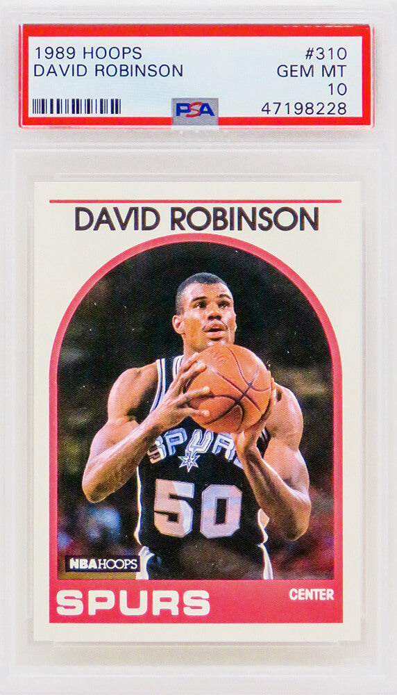 David Robinson (San Antonio Spurs) 1989 Hoops Basketball #310 RC Rookie Card - PSA 10 GEM MINT-Powers Sports Memorabilia