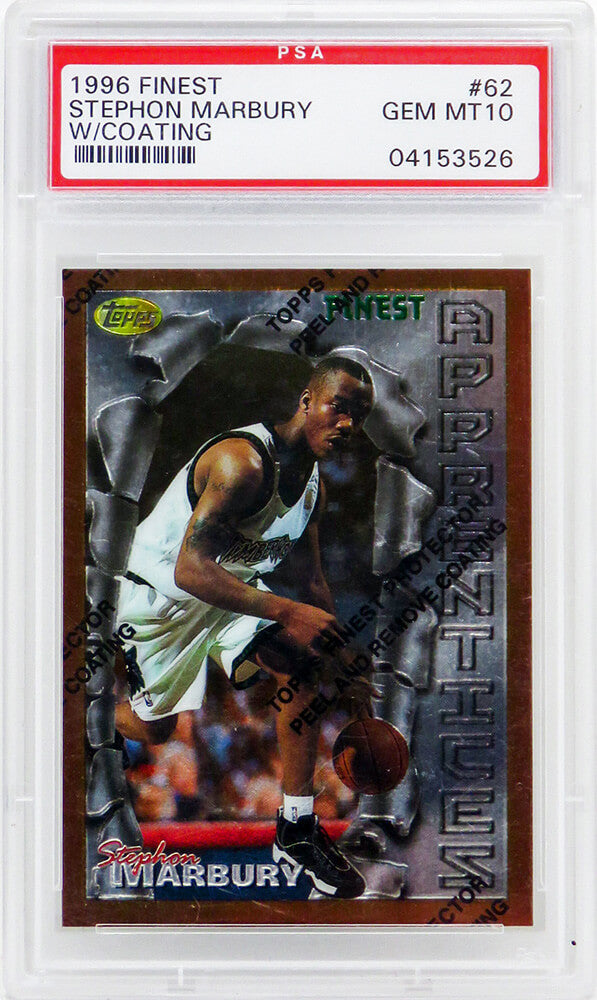 Stephon Marbury Minnesota Timberwolves 1996 Topps Finest Basketball #62-Powers Sports Memorabilia