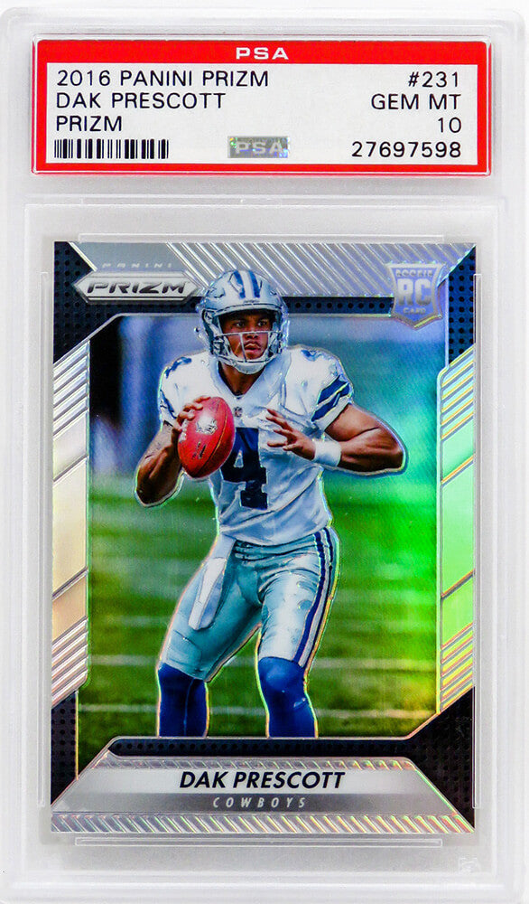 Dak Prescott Dallas Cowboys 2016 Panini Prizm Football #231 Prizm Rookie-Powers Sports Memorabilia
