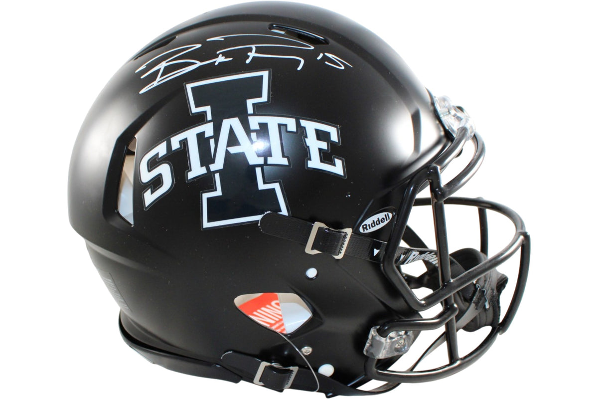 Brock Purdy Iowa State Cyclones Black Signed Helmet Proline-Powers Sports Memorabilia