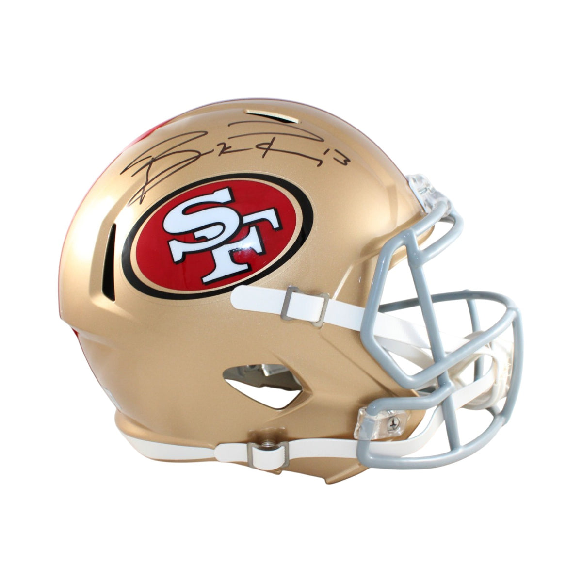 Brock Purdy San Francisco 49ers Signed Helmet Replica-Powers Sports Memorabilia