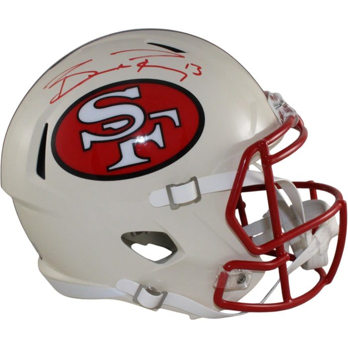 Brock Purdy Signed San Francisco 49ers Full-Size Retro Helmet Beckett WIT-Powers Sports Memorabilia