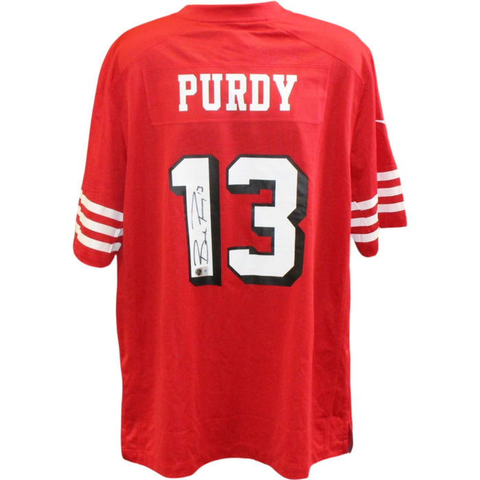 Brock Purdy Signed San Francisco 49ers Nike Alt XL Jersey Beckett WIT-Powers Sports Memorabilia