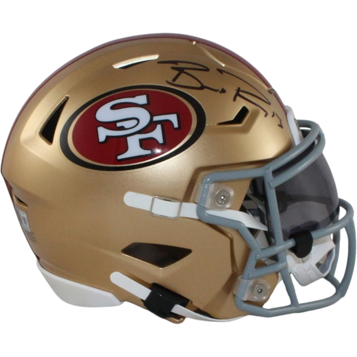 Brock Purdy San Francisco 49ers Mid-Size Midi Signed Helmet Beckett W 56906 Beckett-Powers Sports Memorabilia