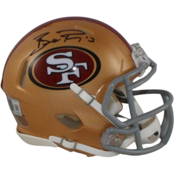 Brock Purdy Signed San Francisco 49ers Mini Helmet – Beckett Witness Authenticated-Powers Sports Memorabilia