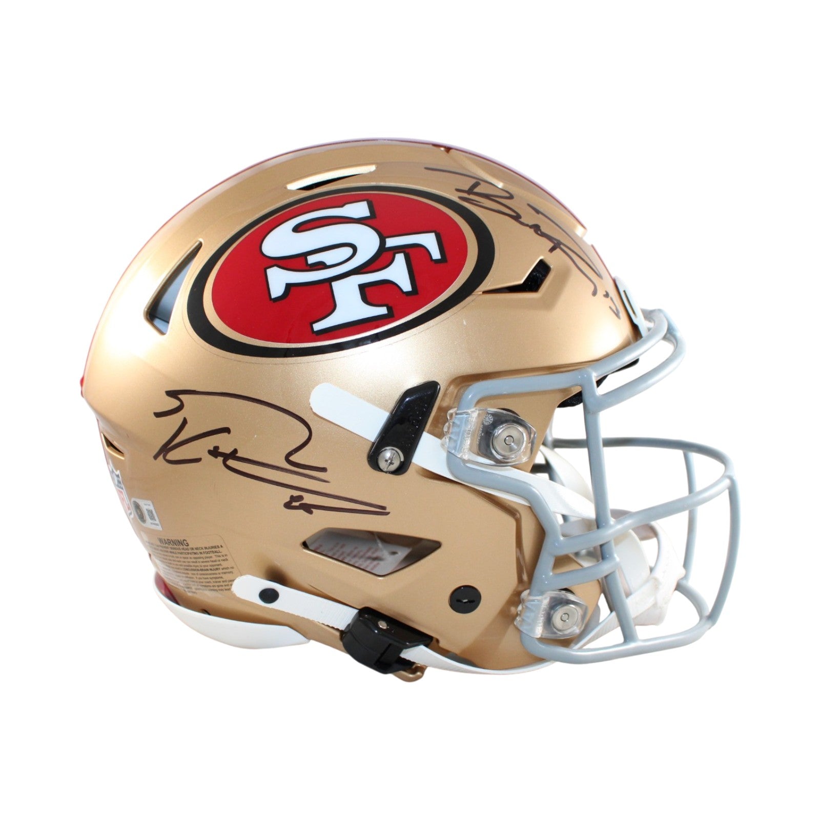 Brock Purdy George Kittle San Francisco 49ers Signed Helmet Speedflex-Powers Sports Memorabilia