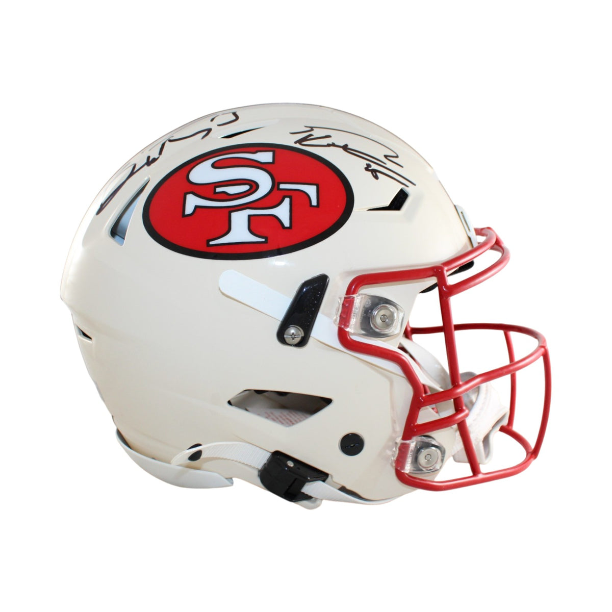 Purdy Kittle San Francisco 49ers Signed Full Size Helmet - Speedflex Retro Beckett-Powers Sports Memorabilia