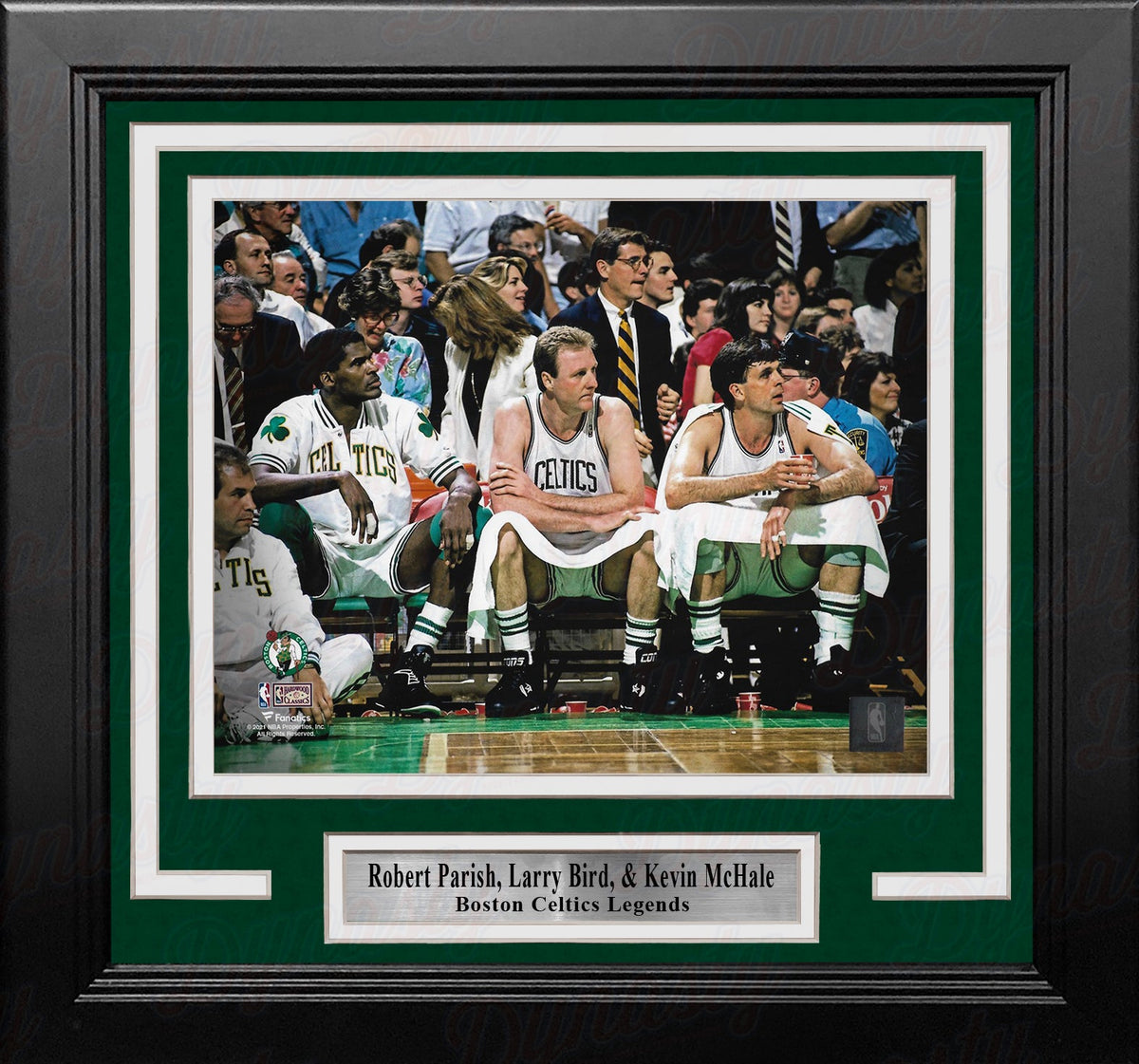 Robert Parish, Larry Bird, & Kevin McHale Boston Celtics 8" x 10" Framed Basketball Display Photo-Powers Sports Memorabilia
