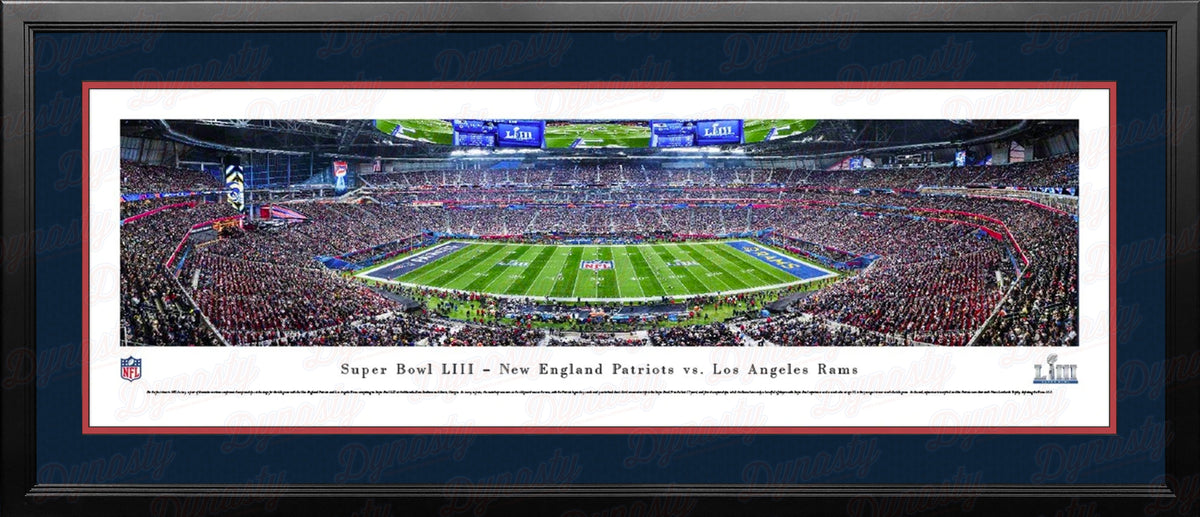 New England Patriots Super Bowl LIII Blakeway Framed Football Stadium Panorama-Powers Sports Memorabilia