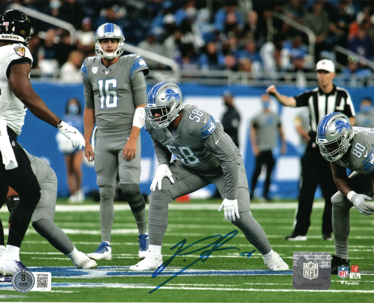 Penei Sewell Signed Detroit Lions 8x10 Photo - Beckett-Powers Sports Memorabilia