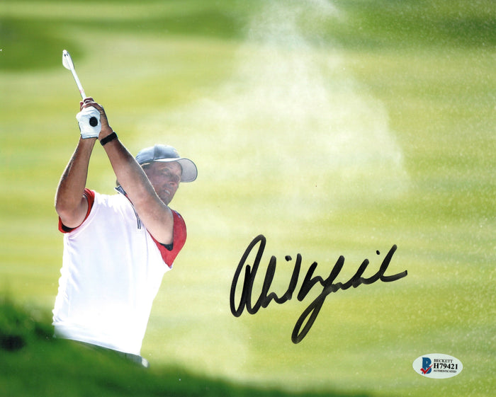 Phil Mickelson Autographed PGA Golf LIV Golf 8x10 Beckett Authenticated-Powers Sports Memorabilia
