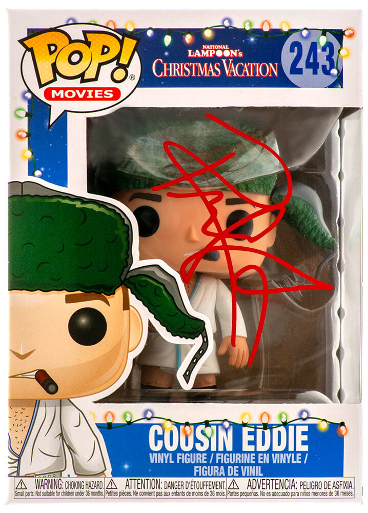 Randy Quaid Autographed Christmas Vacation Cousin Eddie Funko Pop Vinyl Doll #243-Powers Sports Memorabilia