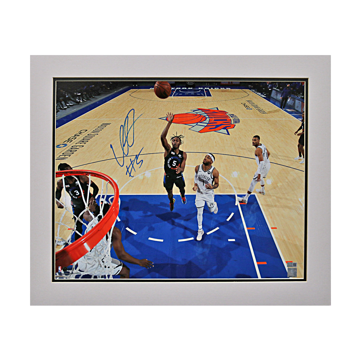 Immanuel Quickley Knicks Raptors Signed Matted 16x20 Photo