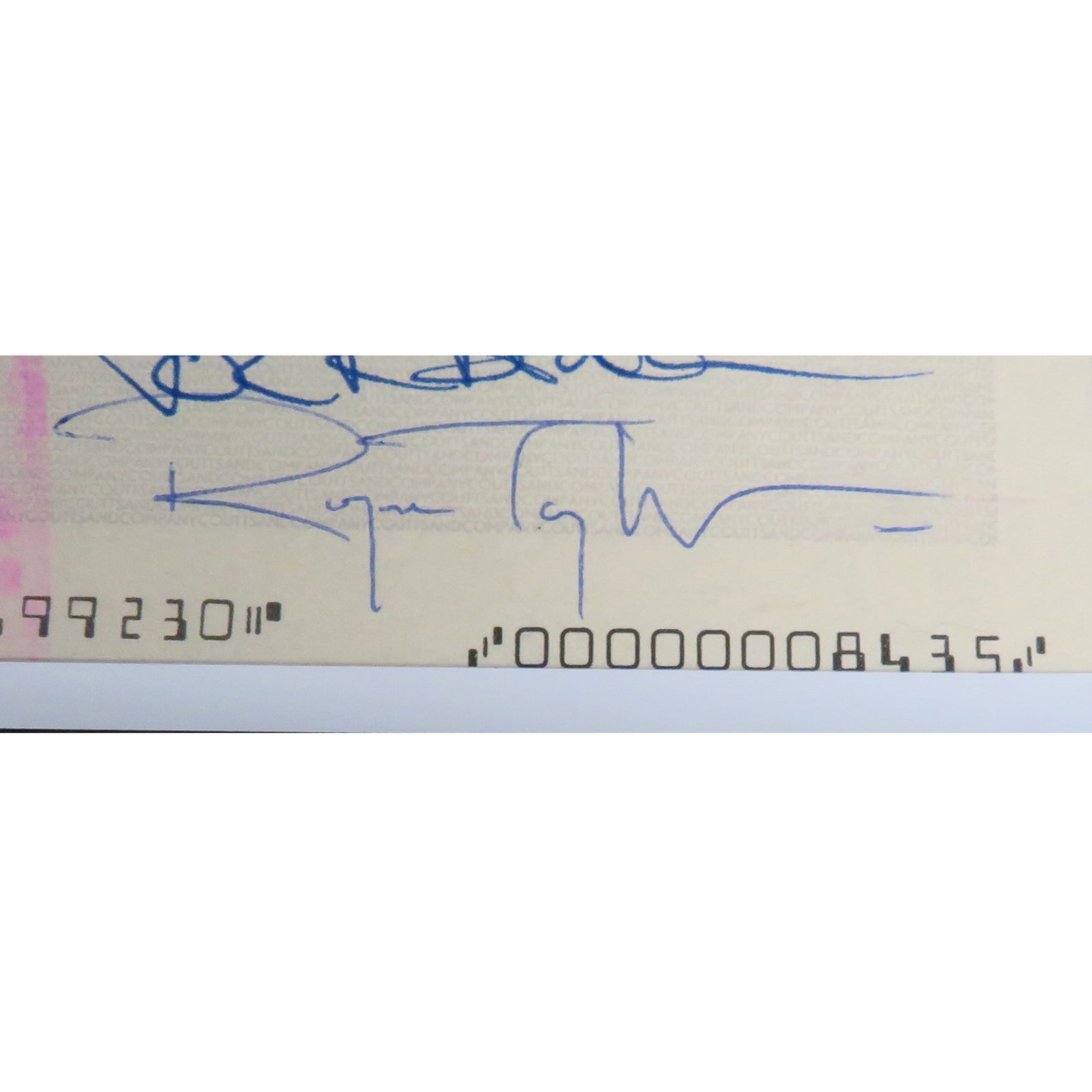 Autographed Queen Band Checks Music Display 20 by 30 Framed Piece - JSA, BAS-Powers Sports Memorabilia