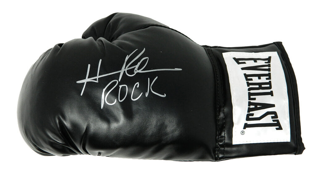 Hasim Rahman Autographed Everlast Black Boxing Glove with Rock-Powers Sports Memorabilia
